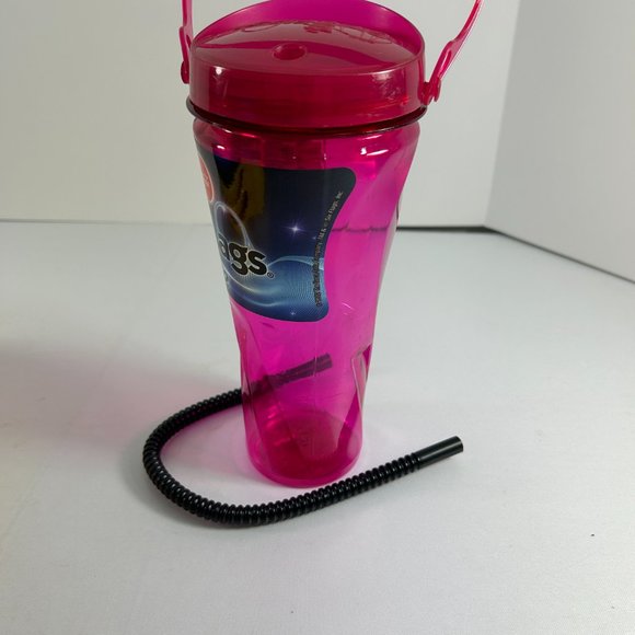 Six Flags 2022 Pink Plastic Cup Collectible Souvenir With Straw Coca Cola - Picture 2 of 9